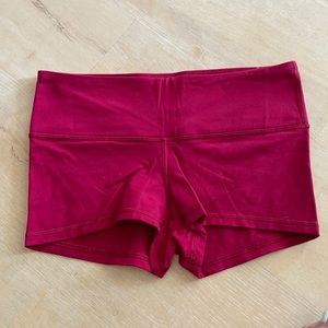 Red/magenta boogie shorts size 6